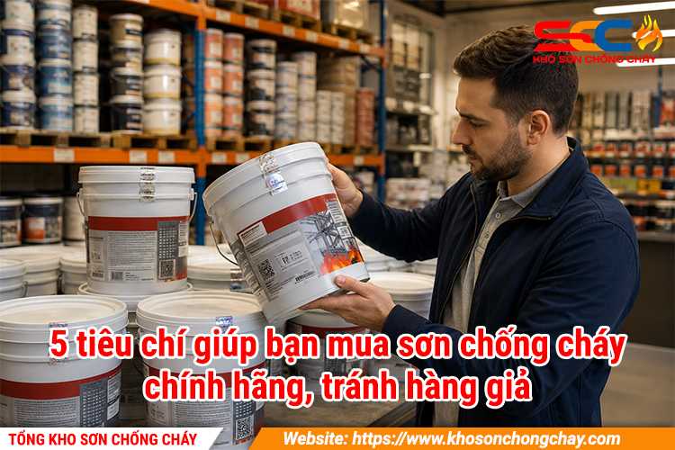 5 tiêu chí giúp bạn mua sơn chống cháy chính hãng, tránh hàng giả